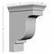Ekena Millwork 3 1/2"W x 7"D x 9"H Edinburgh Bracket BKT03X09X07ED - alternate 3